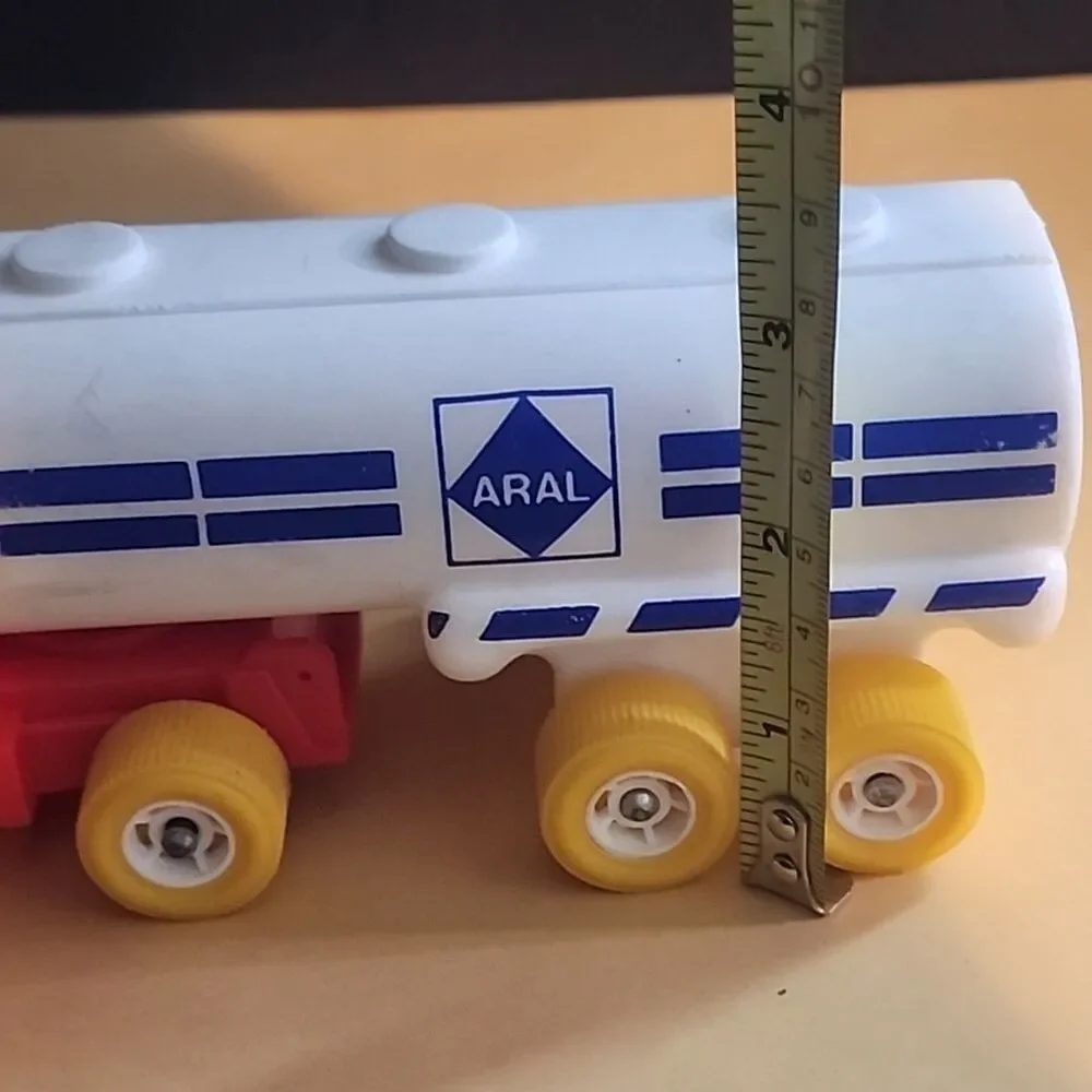 Aral Tanker Toy Truck Vintage Viking Plastic made in Sweden.